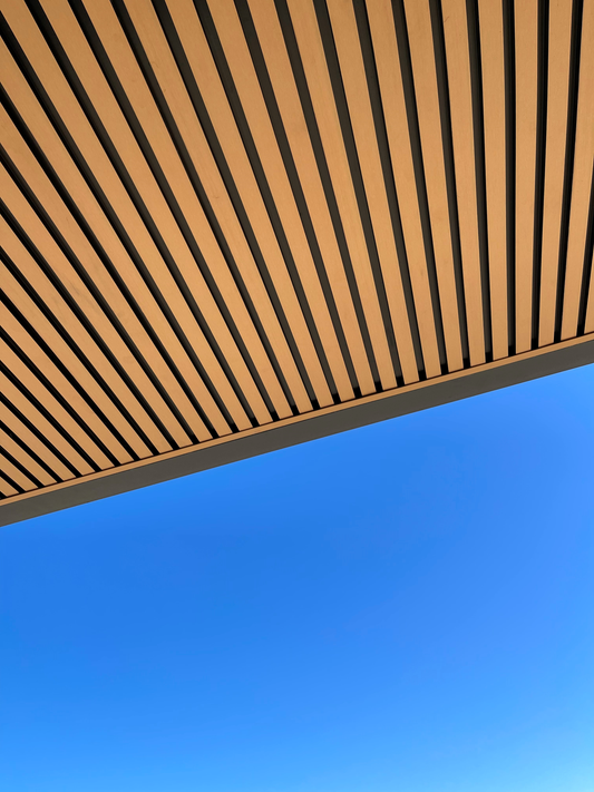 SUPERSEDED PACKAGING Ceiling Lining - Ridged, Soft Brown (4 pack) 4.8m