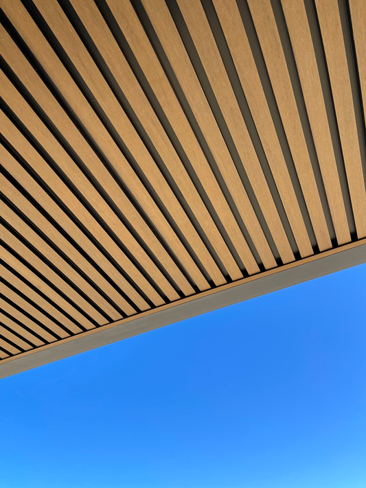 SUPERSEDED PACKAGING Ceiling Lining - Ridged, Light Brown (4 pack) 4.8m